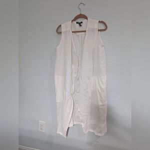 NWOT Lisa Rinna Open cover up size medium white‎